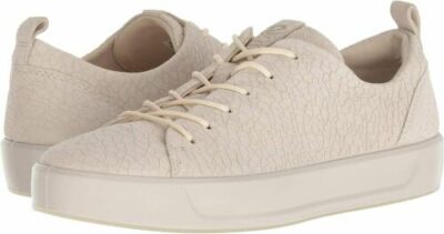 NWT$ ECCO SOFT 8 WOMEN VANILLA TECTONIC SNEAKERS 9US/40EU MSRP $150