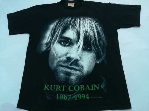 Rare Nirvana Kurt Cobain Face T Shirt 