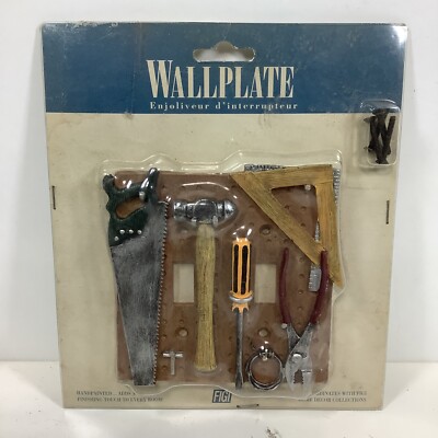 Vintage Handyman Light Switch Plate Cover Tools Man Cave Workshop 3D 1998