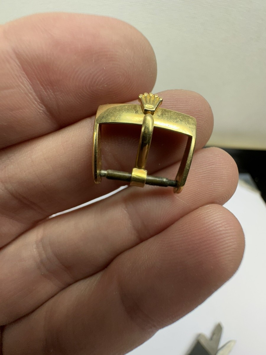 Rolex 18k Gold Buckle 14mm Tang Style Vintage Collectible Rare