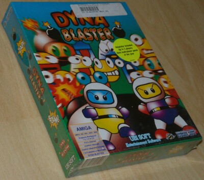 DYNA BLASTER Dynablaster Commodore Amiga ~ BIG boxed/SEALED COLLECTIBE ~ english
