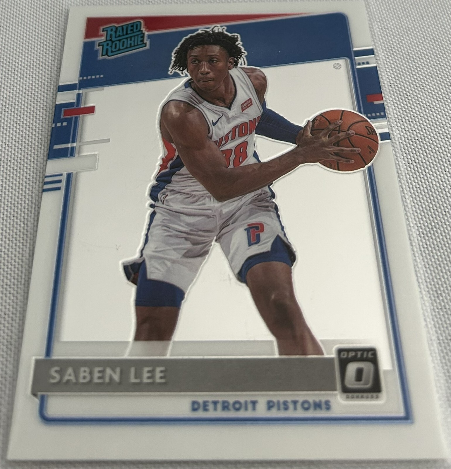 2020-21 Panini Donruss Optic Basketball Saben Lee Detroit Pistons Rookie #191