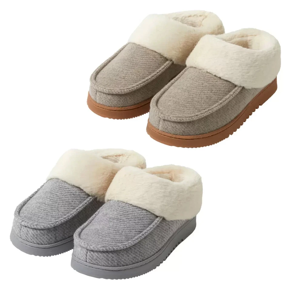 DEARFOAMS Costco Dearfoam Damen Clog Slipper grau * haferflocken * 3-4 * 5-6 * 7-8 UK