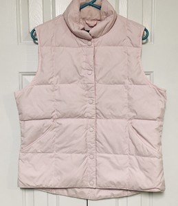 puffer vest pink