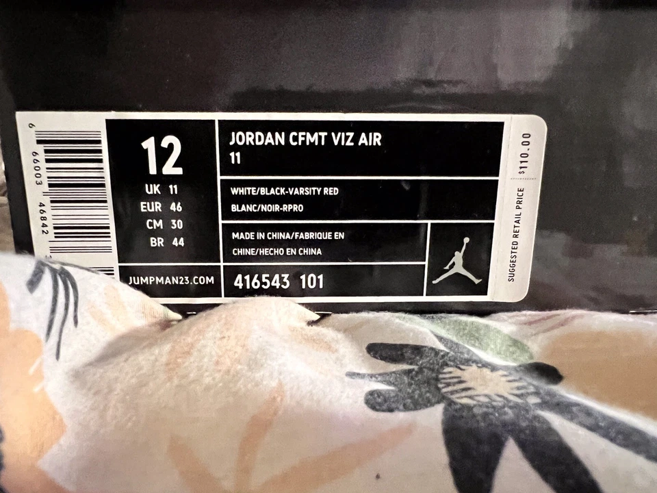 Nike Jordan CMFT VIZ Air 11 blanco/rojo universitario Foto 3 de 4