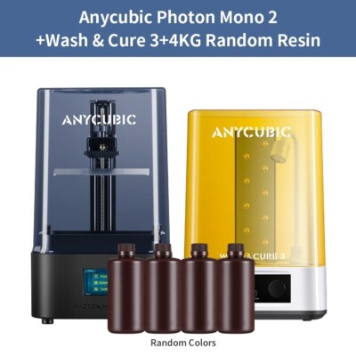 3D Printers for Resin ANYCUBIC Wash and Cure 3 Machine  Washing & Curing Station