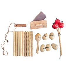 Childrens Wooden Musical Instrument Lot - Nino Percussion, Basic Beats, Westco
