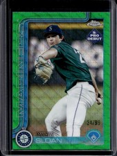 2025 Topps Pro Debut Ryan Sloan Chrome Green Wave Refractor #/99