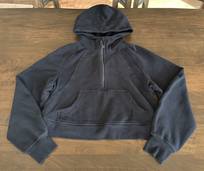 Lululemon Scuba Oversized Half-Zip Hoodie Pullover Black Women's SZ XS/S