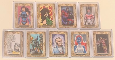 2017 UD Marvel Premier Hellfire Club Sketch 9-Card Lot by Various Artists #'d/30