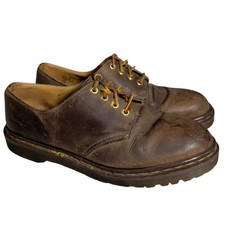 Vtg Doc Martens Shoes Mens Size US 11 UK 10 Made In England 1561/59 Brown Oxford