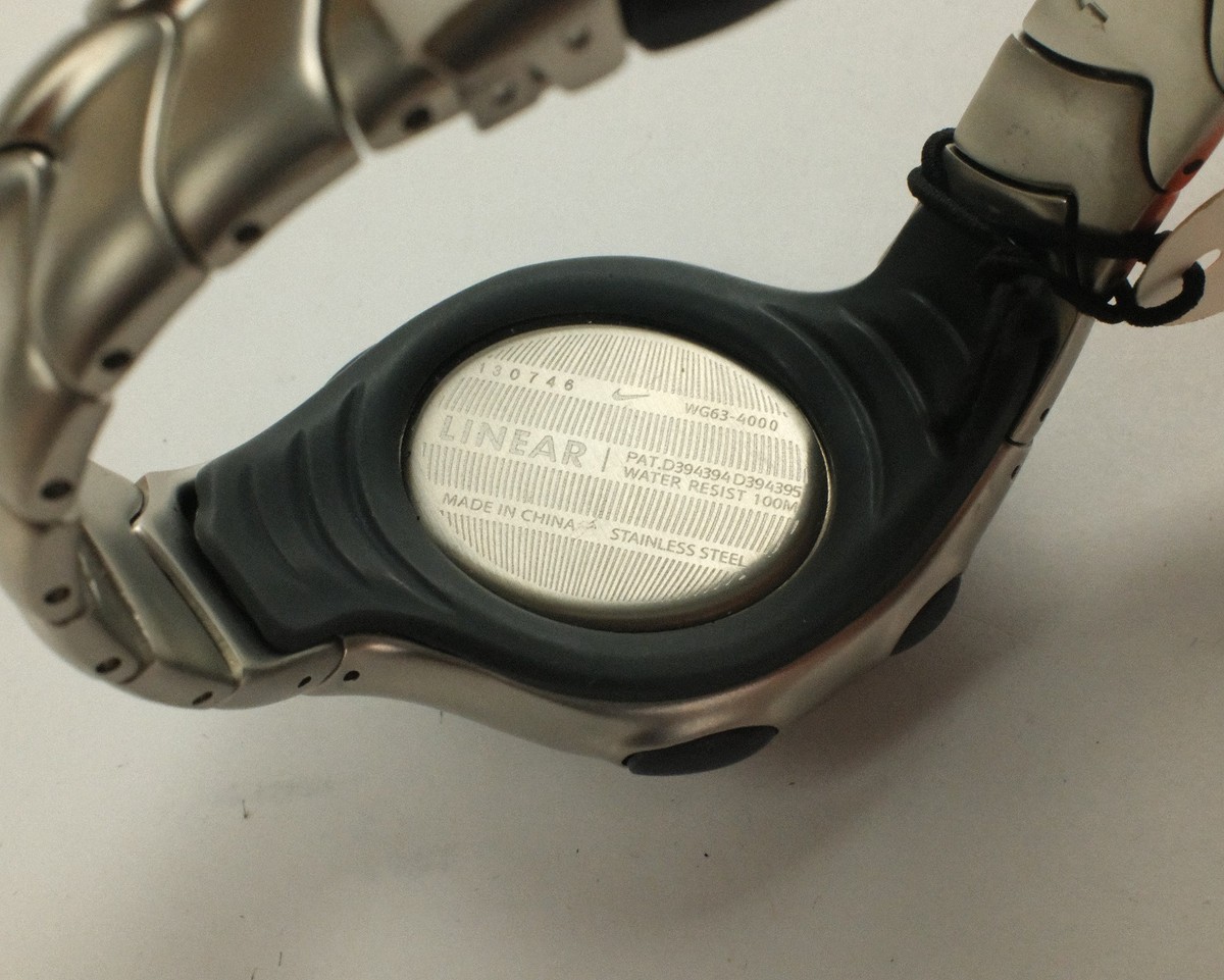 NEW NIKE - TRIAX WATCH LINEAR 2001 Stainless Steel WR0039-001 RARE 