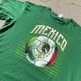 Mexico Futbol shirt green keep calm VIVA MEXICO cabr*nes soccer (L) Large