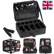 Extra Large Vanity Case Beauty Box Make up Jewelry Cosmetic Nail Storage Box UK~