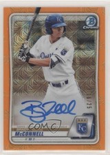 2020 Bowman Chrome Mega Box Mojo Orange Refractor 16/25 Brady McConnell Auto nd3