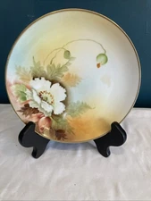 Vintage Noritake Japan hand painted floral plate With Gold edge 6.25"