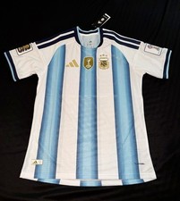 Adidas Argentina Jersey 3 Stars World Cup Champion Patch Size XL  NWT
