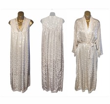 VTG CHRISTIAN DIOR LeCONNAISSEUR GORGEOUS IVORY GOWN PEIGNOIR BRIDAL BEAUTY M/L