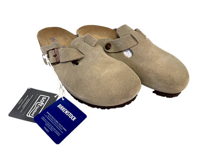 Women's BIRKENSTOCK Boston BS Soft Footbed  Regular Fit Suede Leather Clog EU38