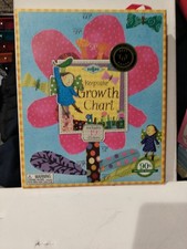 eeBoo Keepsake Hanging Growth Chart Hot Pink Flower with 19 Stickers New
