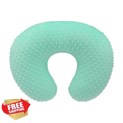 GFU Nursing Pillow Cover Green Minky Fabric Removable
