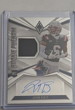 2024 Panini Phoenix Javon Baker Patriots Rookie Phenom Patch Auto 173/299 SP