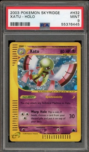 Pokemon Xatu Skyridge Holo Rare #H32 PSA 9 Mint
