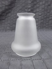Art Déco Lampenglas Antik Glas Lampenschirm grau weiß satiniert Ersatzglas Lampe