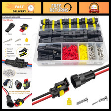 25 Pack 2 Pin Waterproof Automotive Connectors - 2 Wire Quick Disconnect Plug Ki