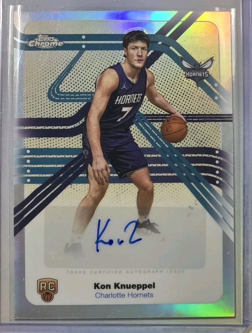 2025-26 Topps Chrome Next Stop Signatures Refractors Kon Knueppel RC AUTO ROOKIE