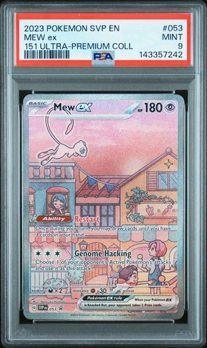 2023 POKEMON SVP EN-SV BLACK STAR PROMO 151 ULTRA-PREM COLL #053 MEW EX PSA 9