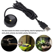 2PCS Mini LED Spotlights Indoor Aluminum USB 5V Round LED Accent Light