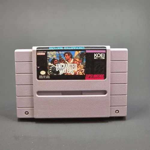 Uncharted Waters (Super Nintendo, 1993) Cartridge Only - Tested and Works