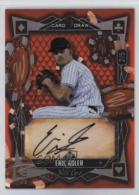 2024 Wild 5 Card Draw Modern Rainbow Foil Orange /5 Eric Adler Auto 03xg