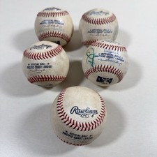 Rawlings Official Pacific Coast League Game Used Baseballs Lot 5 PCL Sky Sox #5
