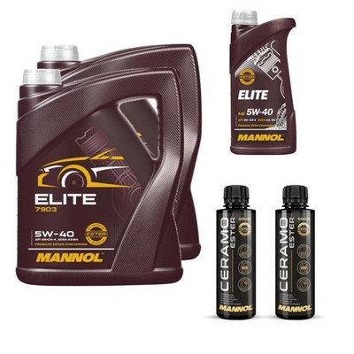 11L MANNOL Motoröl ELITE 5W-40 Inkl. 2x Additive Ceramo Ester 9829