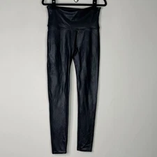 SPANX Faux Vegan Leather Leggings 2437 Women's Size Large