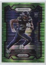 2023 Panini Prizm Rookies Neon Green Pulsar Prizm Kenny McIntosh #391 0z8w