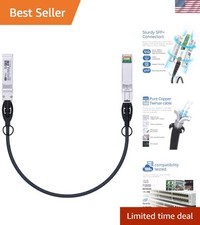10G SFP DAC Twinax Cable 0.5M - Ideal for Fiber Networks  Devices