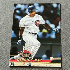 Topps 1993 Stadium Club Derrick May Chicago Cubs Rookie Card #109. rookie card picture