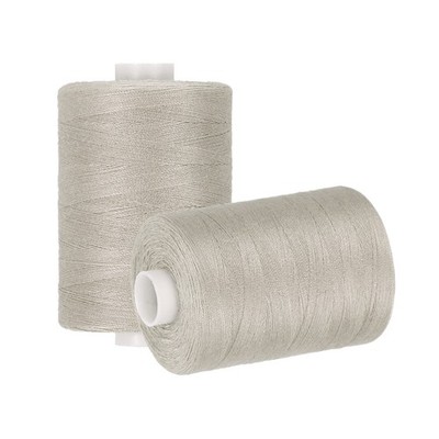 2 Spool Sewing Thread, Beige #505 for Sewing Hand, 1000 Yards/Spool