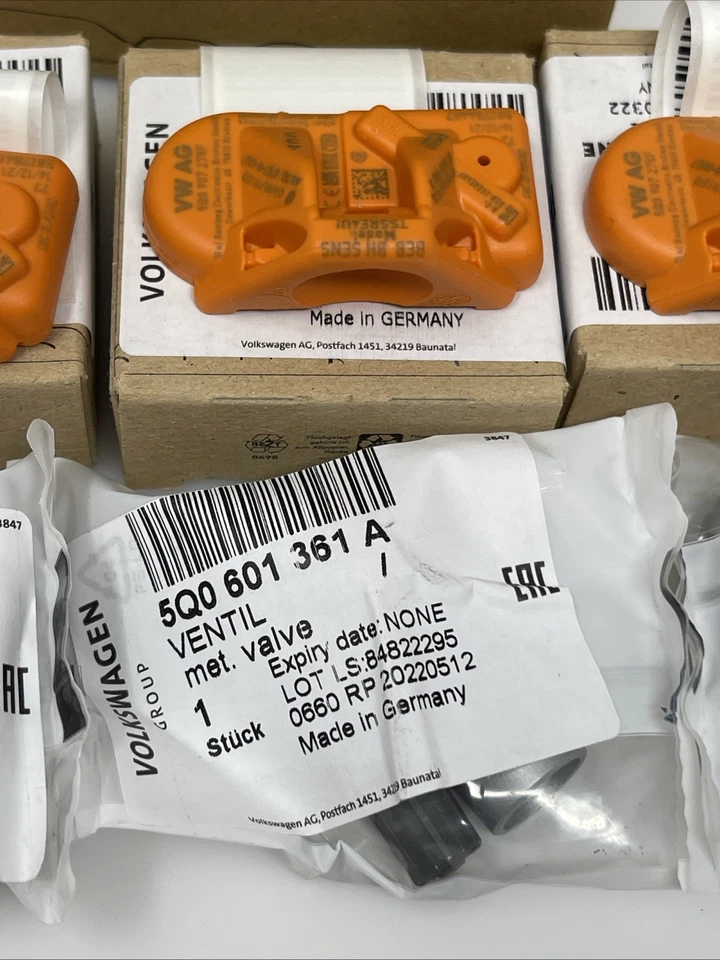 Sensores TPMS 5Q0998270F Arteon Tiguan Touareg OEM Volkswagen 2015-2023, juego de 4 Foto 4 de 4