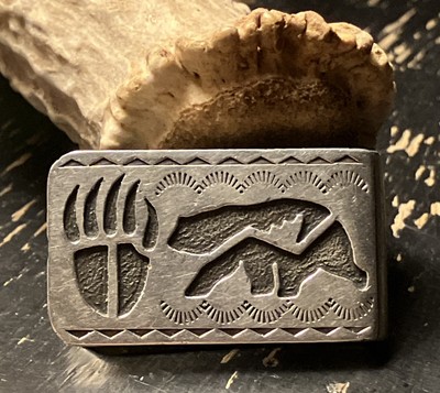 Silver 925 Sterling Handmade Money Clip Native Artisan Look hand Crafted   22g