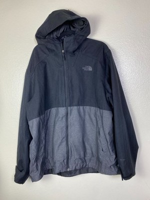 The North Face Men Millerton DryVent Hooded Jacket XXL Gray Black Waterproof Zip