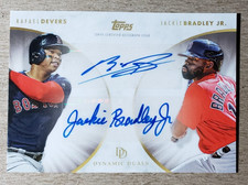 2022 Topps on Demand Dynamic Duals Rafael Devers & Jackie Bradley Jr. Auto