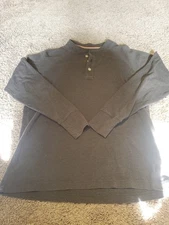 Normal Brand 1/4 Button Long Sleeve Size Medium