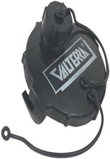 Valterra T1020-1 Waste Valve Cap 3" with Capped 3/4" Garden Hose Thread Black RV