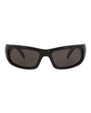 Balenciaga Unisex Square/Rectangle Black Black Grey Fashion Designer Eyewear