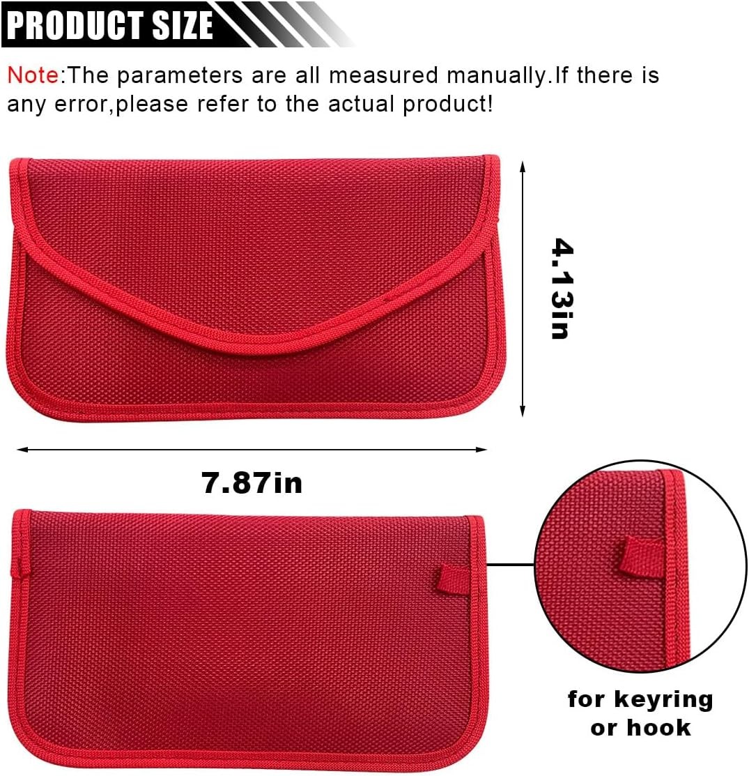 2PCS Faraday Signal Blocking Bag, Key Fob Protector, RFID Faraday Pouch Cage Box