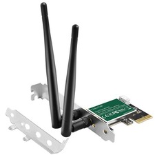 Wireless-AC 1200Mbps 2.4GHz 300Mbps and 5GHz 867Mbps PCIE WiFi Adapter, PCI...